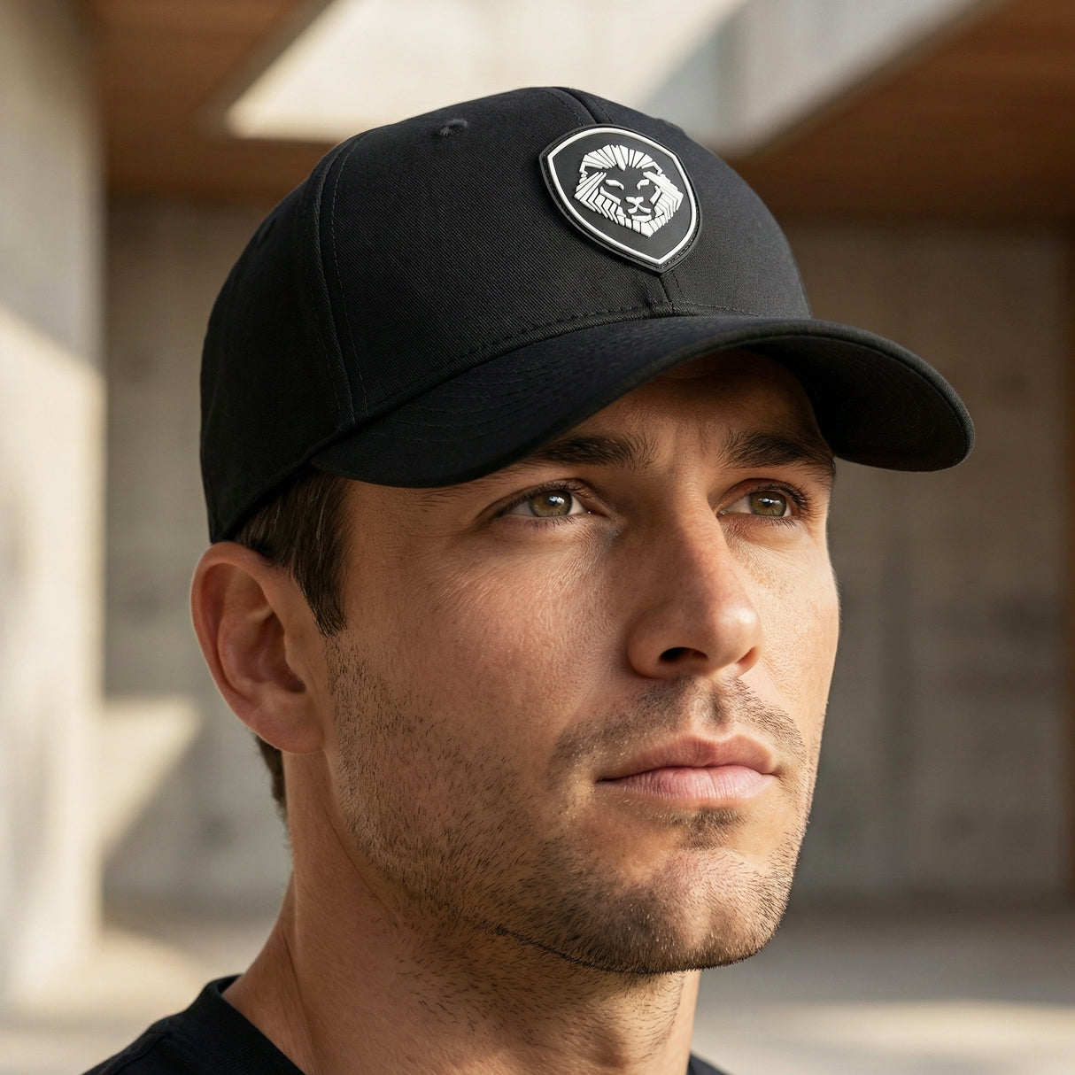 VT Shield Logo Future Looks Bright Black & White Flex Fit Hat