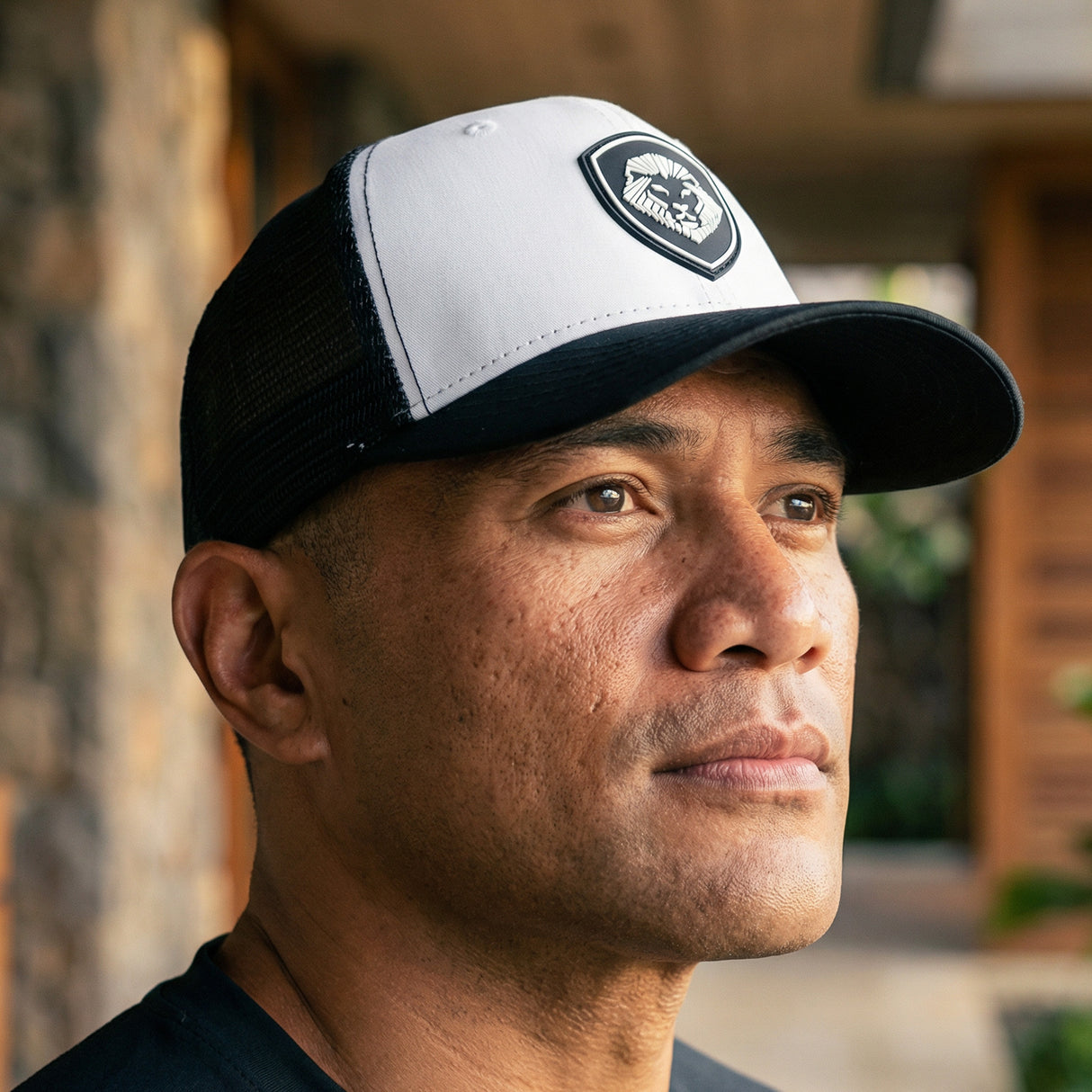 The Future Looks Bright Trucker Hat - Black & White