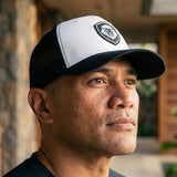 The Future Looks Bright Trucker Hat - Black & White