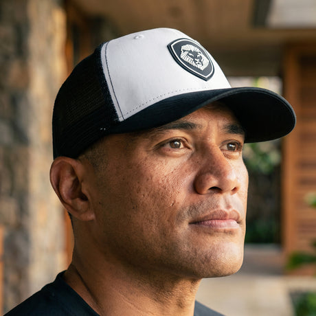 The Future Looks Bright Trucker Hat - Black & White