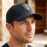 VT Shield Logo Future Looks Bright Black & Black Flex Fit Hat