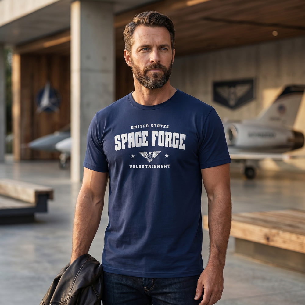 Space Force Future Looks Bright Galactic Navy Short Sleeve T-Shirt