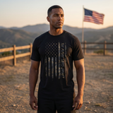 FLB Patriot Black Short Sleeve T-Shirt