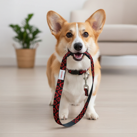 Valuetainment Lion Shield Leash and Collar Pet Set