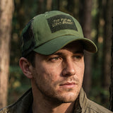 Future Looks Bright Army Green Camo Trucker Patch Snapback Hat