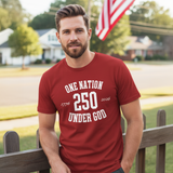 One Nation Under God 250 Short Sleeve T-Shirt
