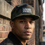 Angry Patriot Patch Flat Bill Snapback Hat