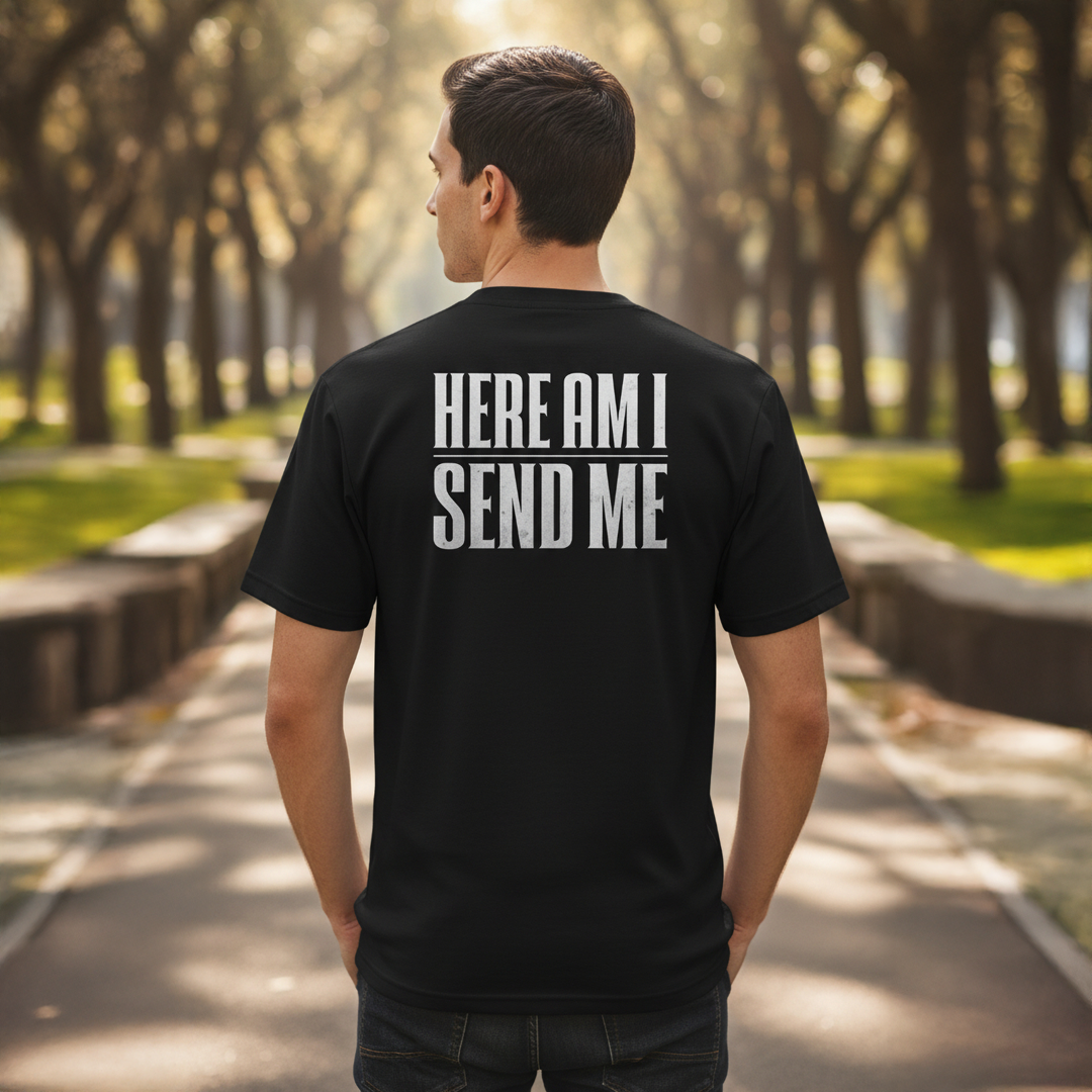 Isaiah 6:8 Here am I Send Me Short Sleeve T-Shirt
