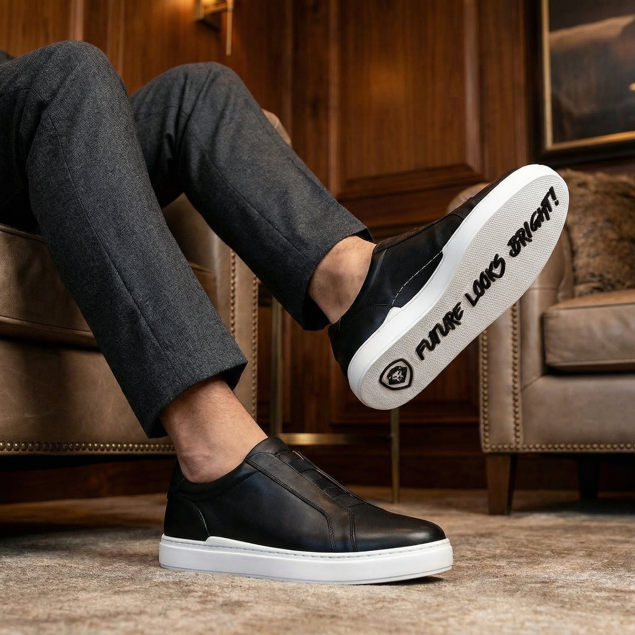 akhyu【Applebum】 All Leather Stadium FLB Premium Italian Leather Shoe – Valuetainment Store