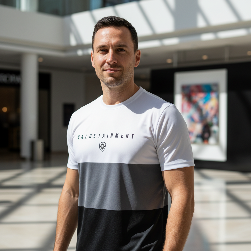 Future Looks Bright Lion Shield White Tri Color Premium Short Sleeve T-Shirt