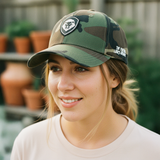 VT Shield Logo Future Looks Bright Camo Flex fit hat