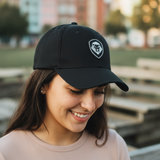 VT Shield Logo Future Looks Bright Black & White Snapback Hat