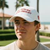 The Future Looks Bright White Election Snapback hat