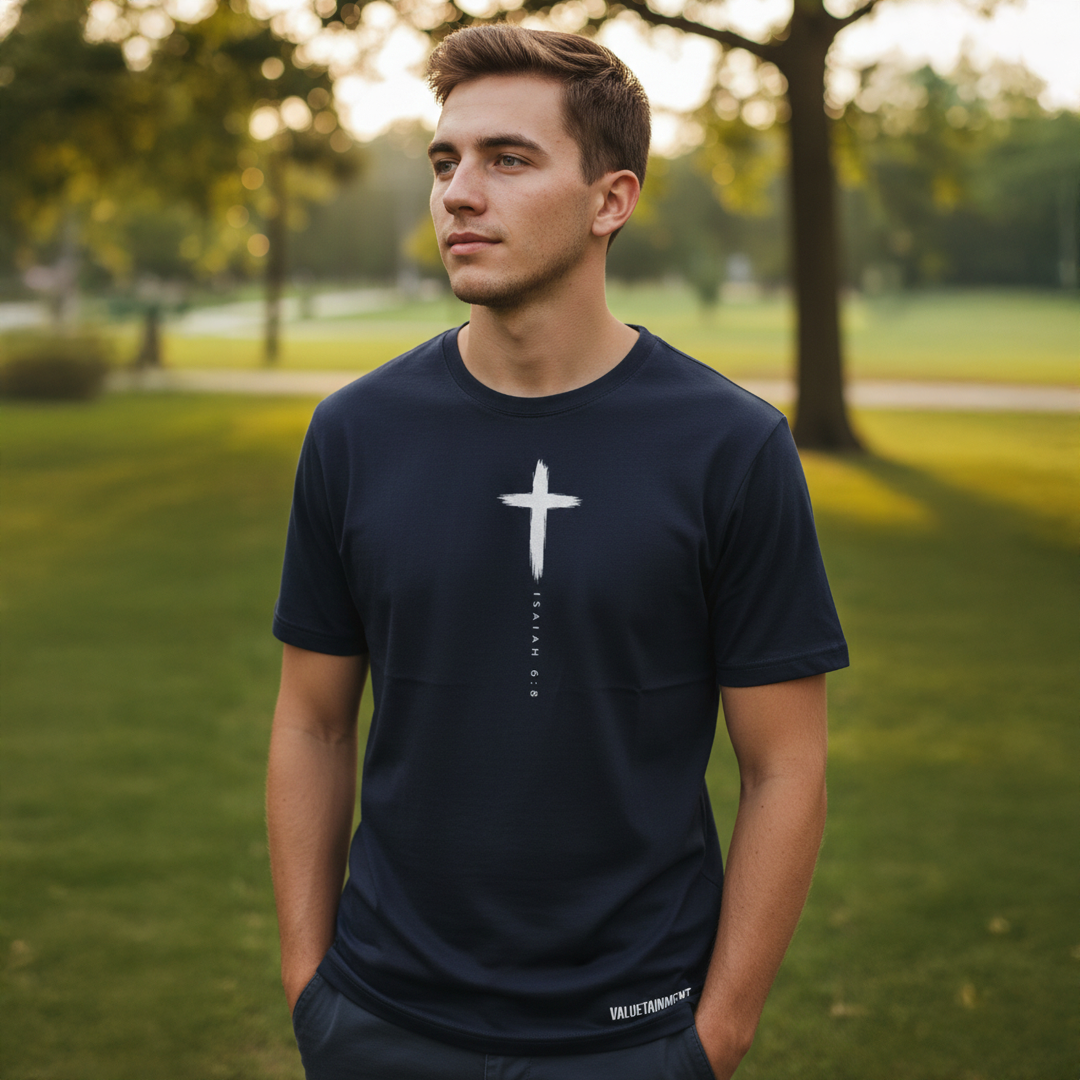 Isaiah 6:8 Here am I Send Me Short Sleeve T-Shirt