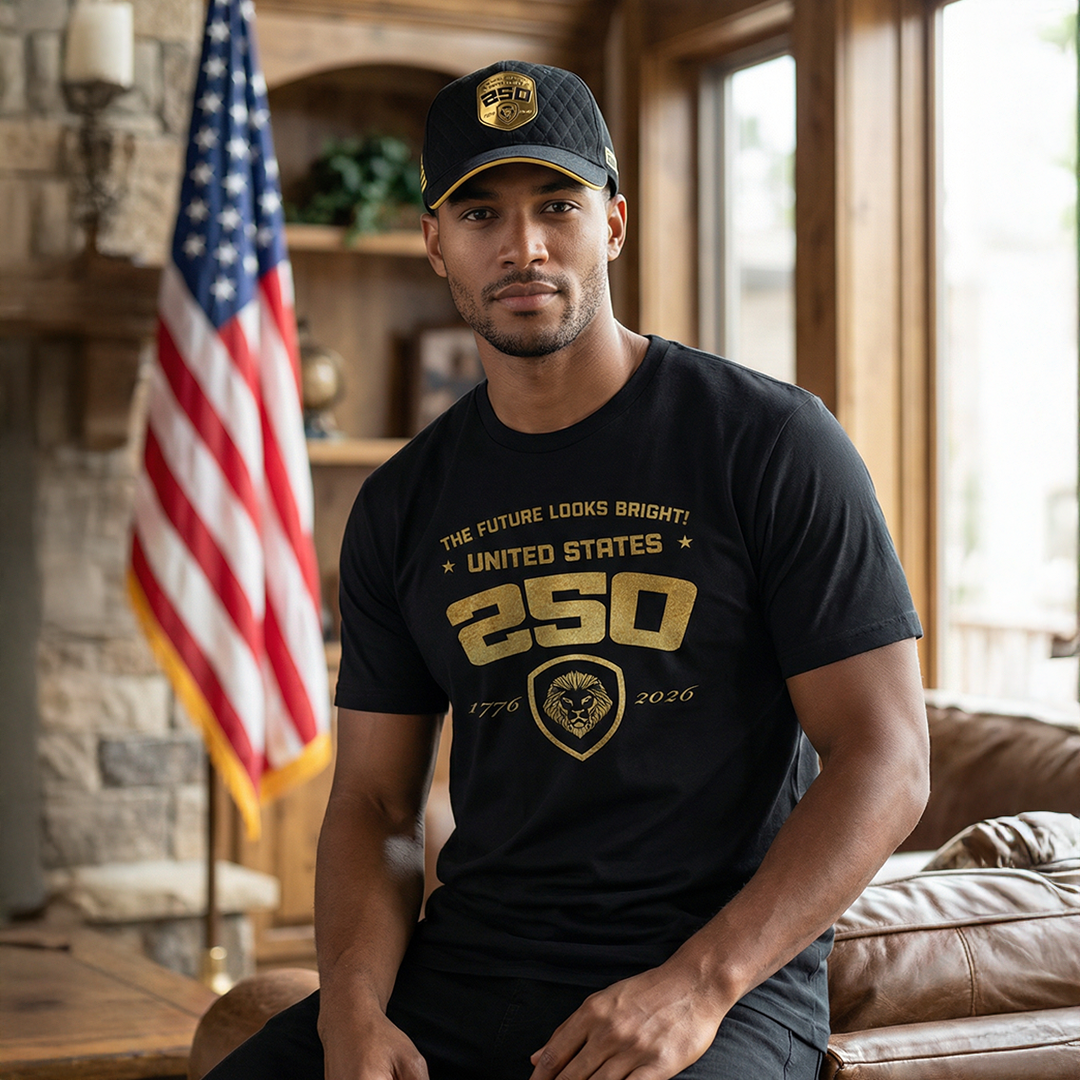 Limited Edition FLB United States 250 Black and Gold Snapback Hat