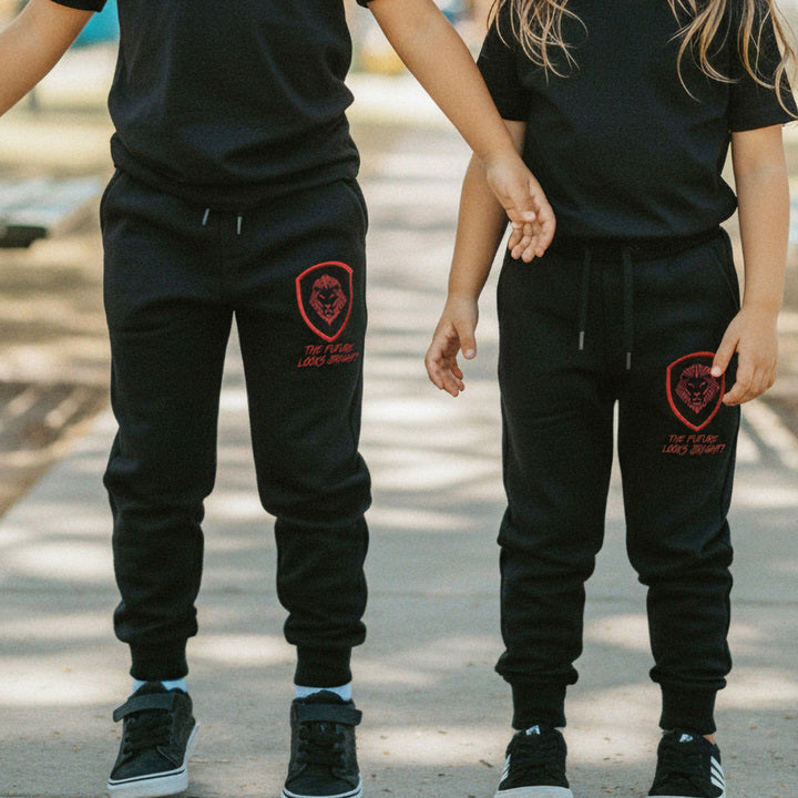 Kid's Future Looks Bright Red Lion Premium Jogger Pants