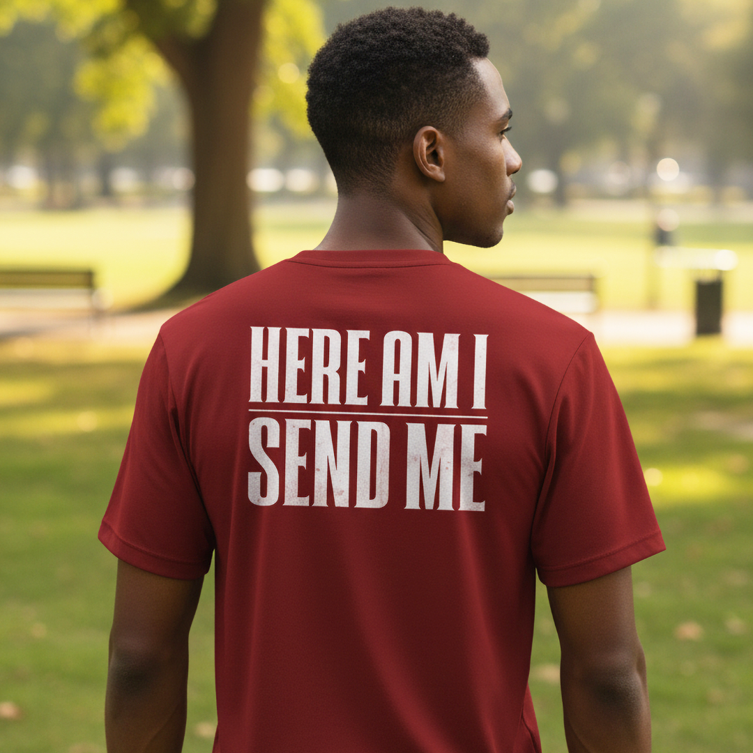 Isaiah 6:8 Here am I Send Me Short Sleeve T-Shirt