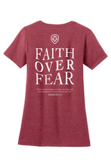 Women's Faith Over Fear Short Sleeves T-Shirt