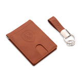 Valuetainment Brown Wallet-Keychain Set