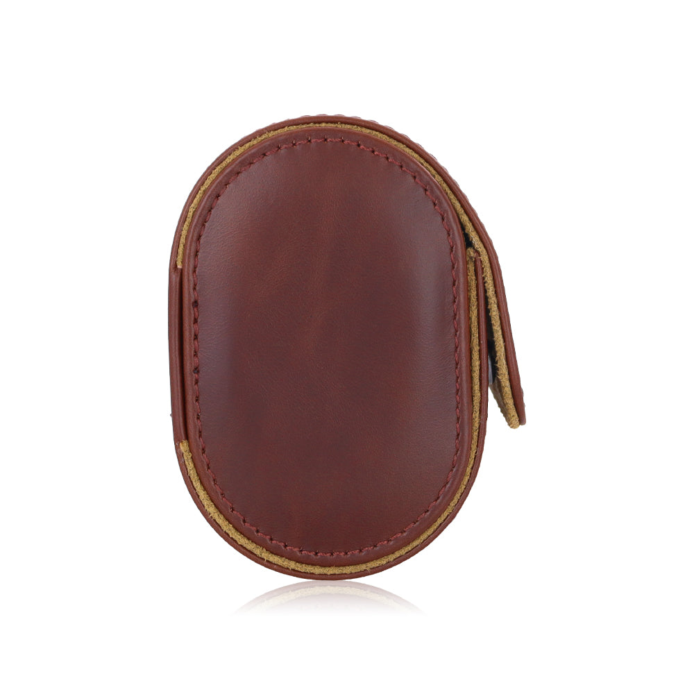 Future Looks Bright Vintage Brown Embossed Leather Double Watch Carrier