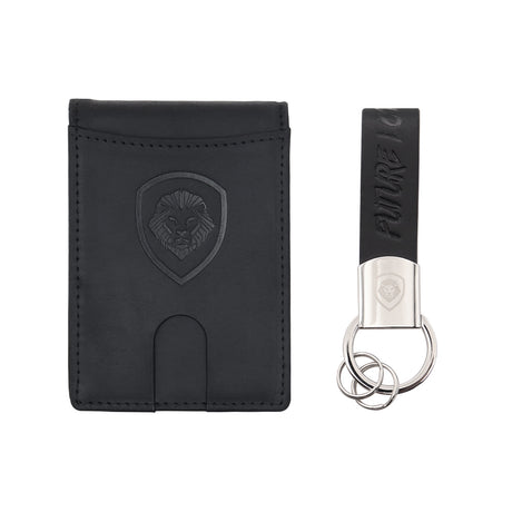 Valuetainment Black Wallet-Keychain Set