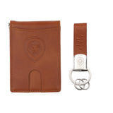 Valuetainment Brown Wallet-Keychain Set