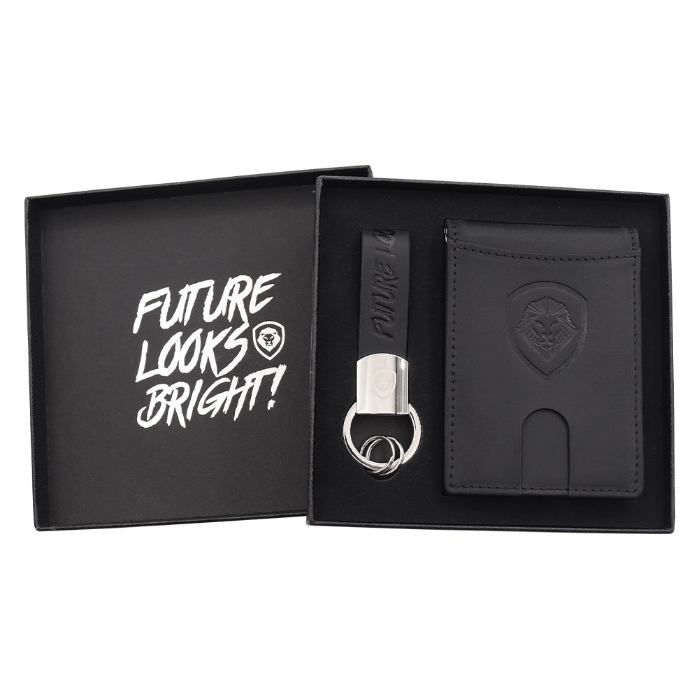 Valuetainment Black Wallet-Keychain Set