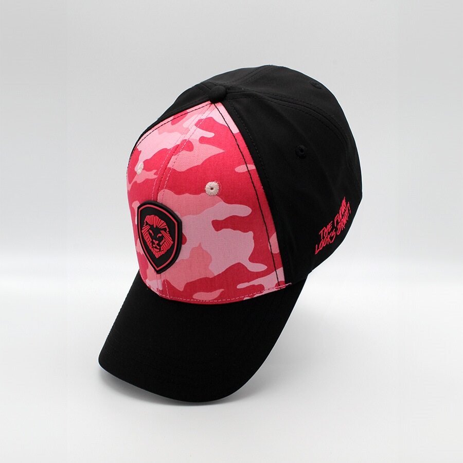 VT Shield Logo Future Looks Bright Red & Pink Camo Snapback Hat