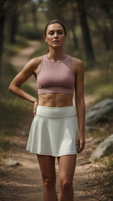 Women's Future Looks Bright Solid Coconut Cream Performance Skort