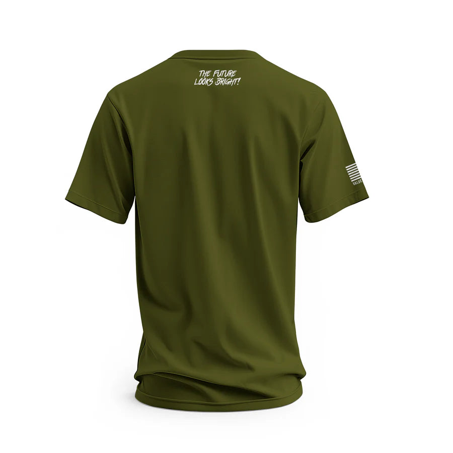 Angry Patriot Army Green Short-Sleeve T-Shirt