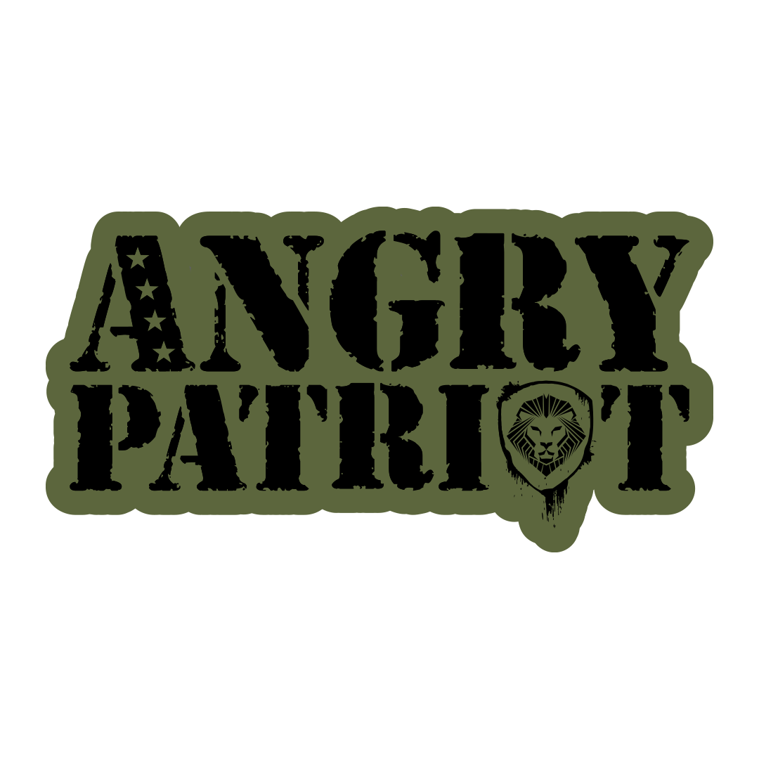 Angry Patriot by Valuetainment Sticker (2"x6") - Ships 10/4