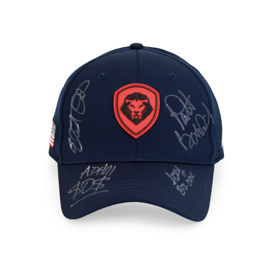 PBD Podcast Home Team Autographed Navy Snapback Hat