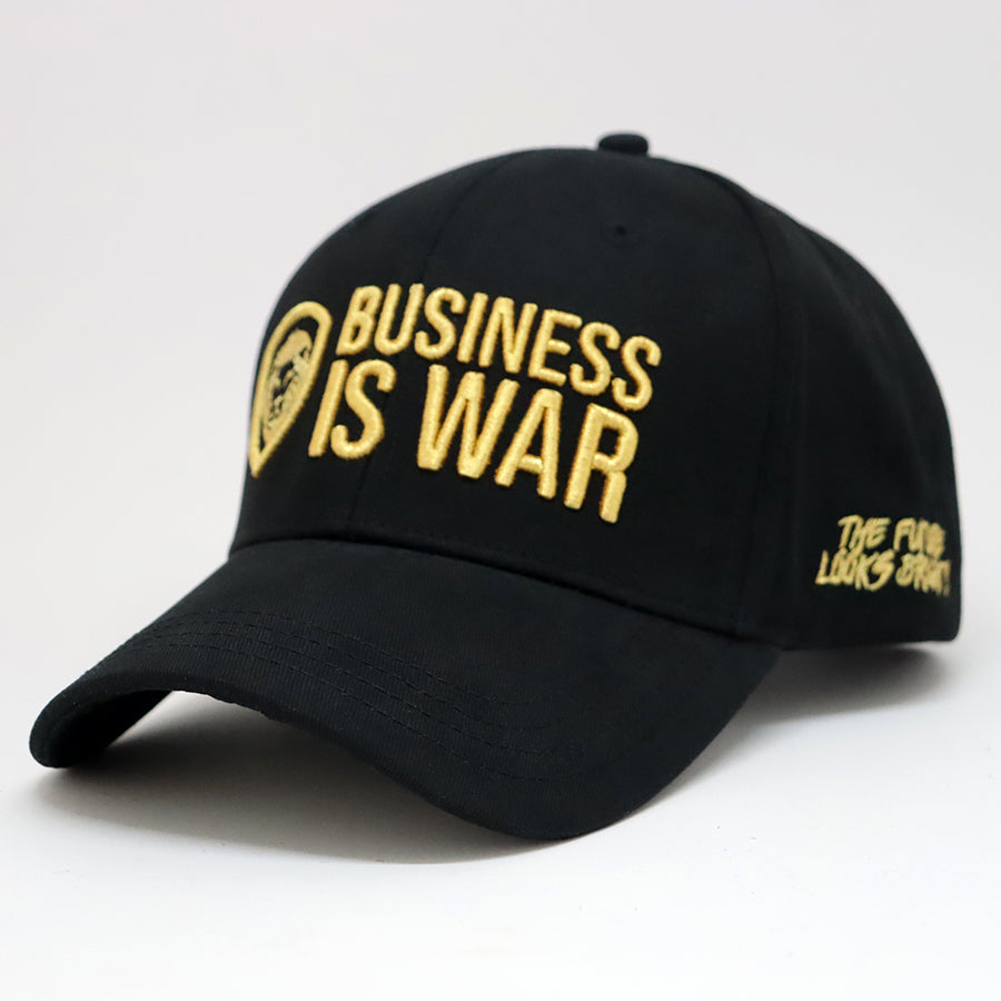 Business is War Gold and Black Snapback Hat