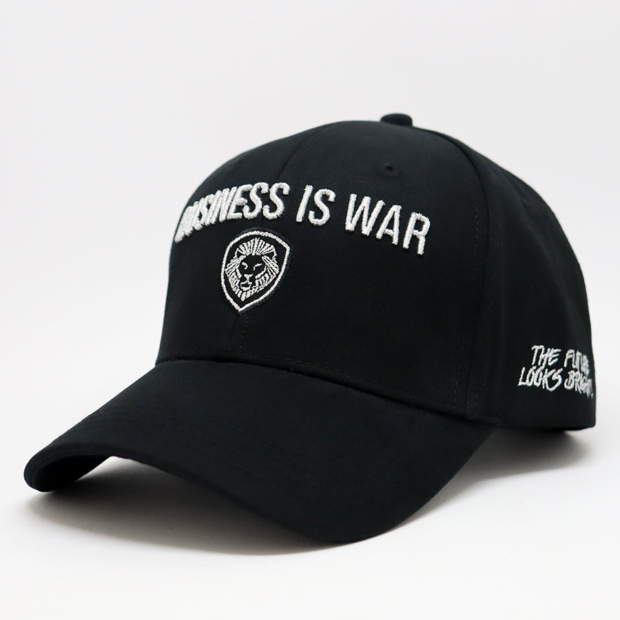 Business is War Silver and Black Snapback Hat
