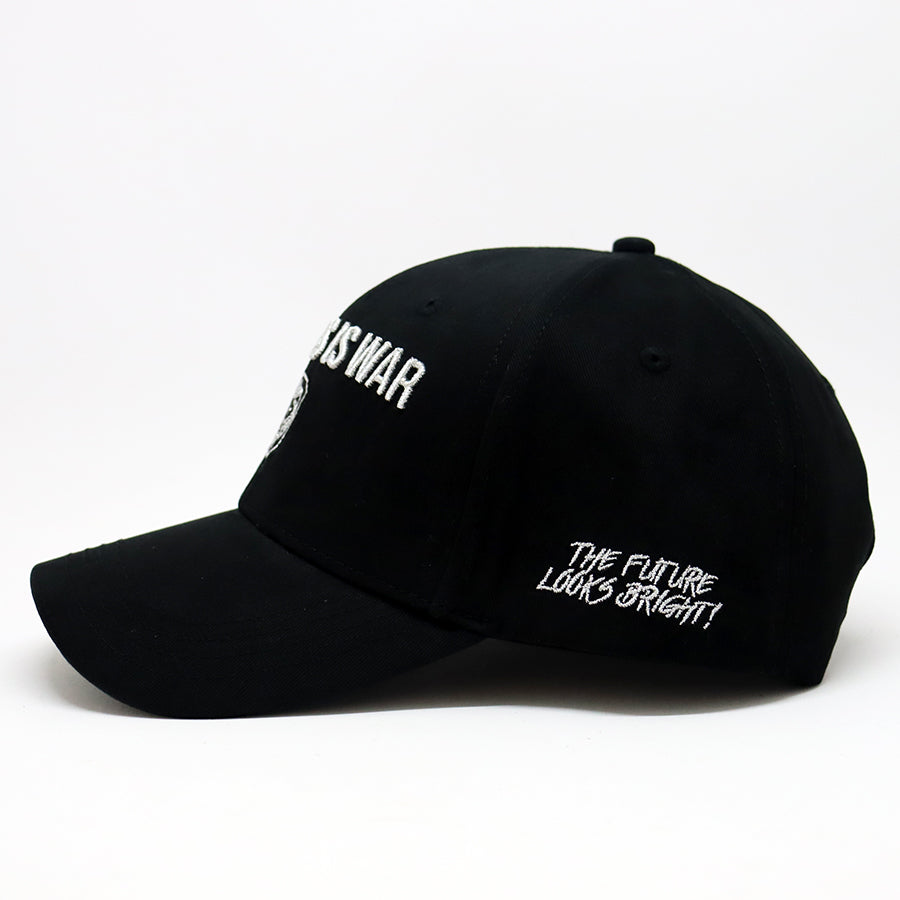 Business is War Silver and Black Snapback Hat