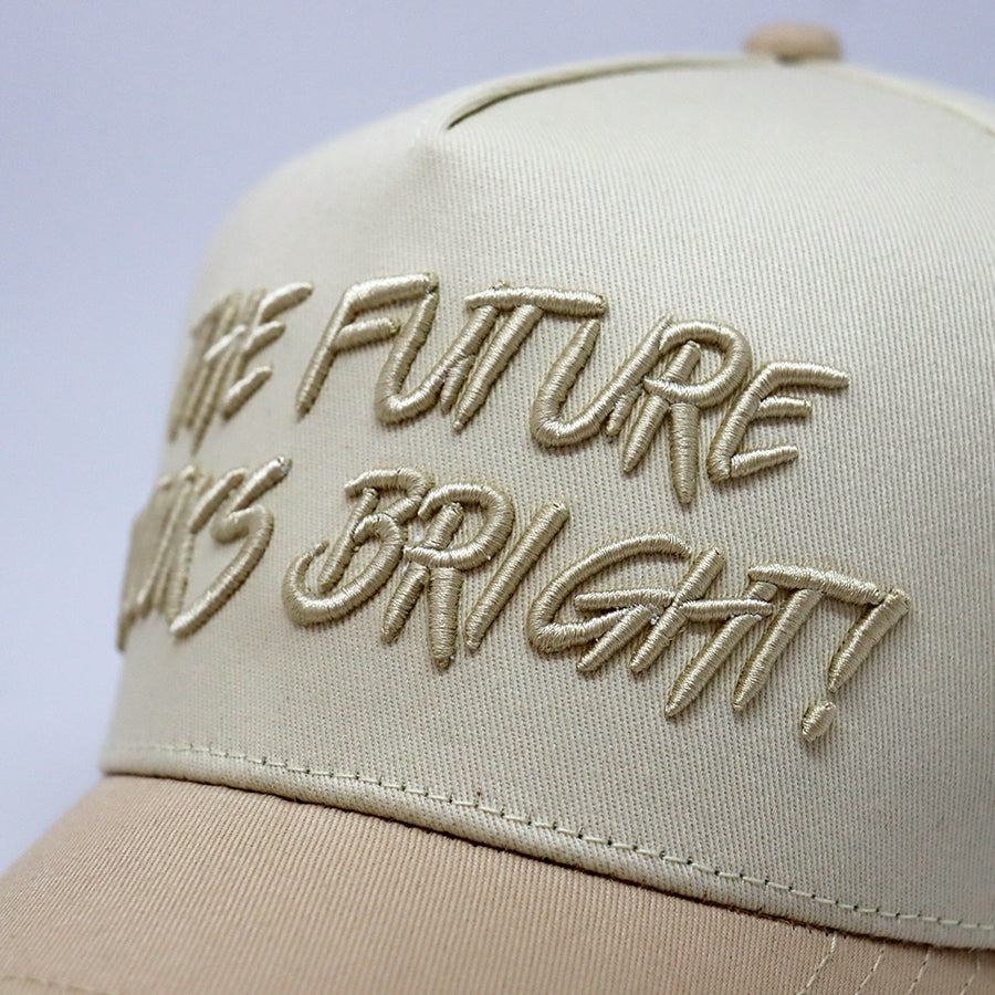 Future Looks Bright Beige Snapback hat