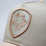 VT Shield Future Looks Bright Peached Suede Brim with leather strap Hat