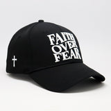 Faith over Fear Hebrews 11:1 Black & White Snapback Hat