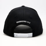 Faith over Fear Hebrews 11:1 Black & White Snapback Hat