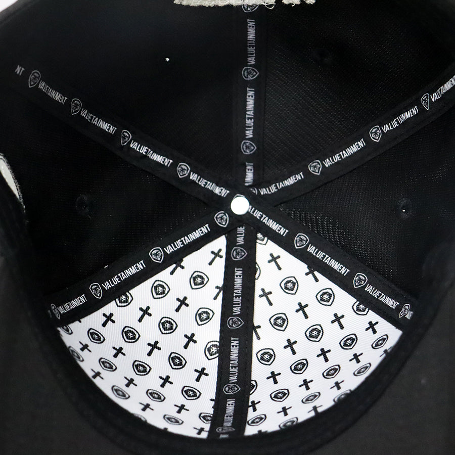 Faith over Fear Hebrews 11:1 Black & White Snapback Hat