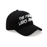 Future Looks Bright Black & White Snapback hat