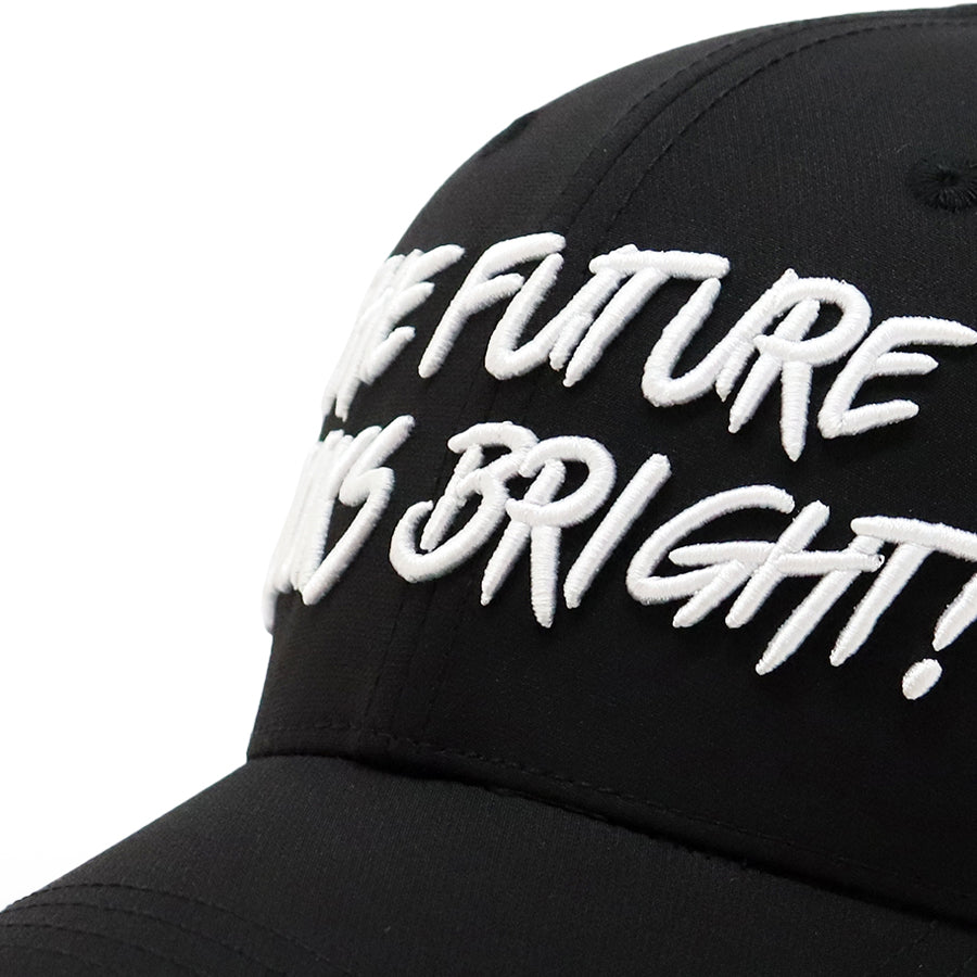 Future Looks Bright Black & White Snapback hat