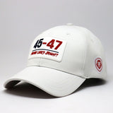 Future Looks Bright 45-47 Inauguration White Snapback Hat