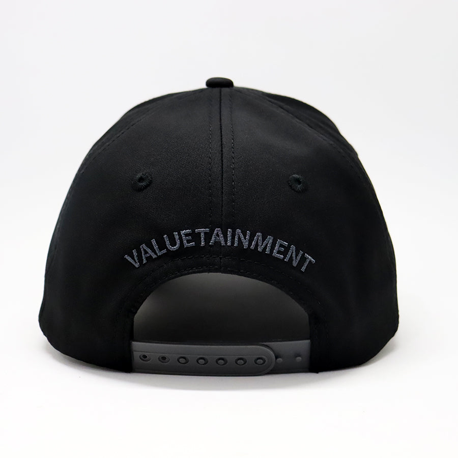 Future Looks Bright Black and Gray Raised Print Snapback Hat