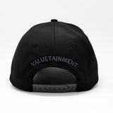 Future Looks Bright Black and Gray Raised Print Snapback Hat