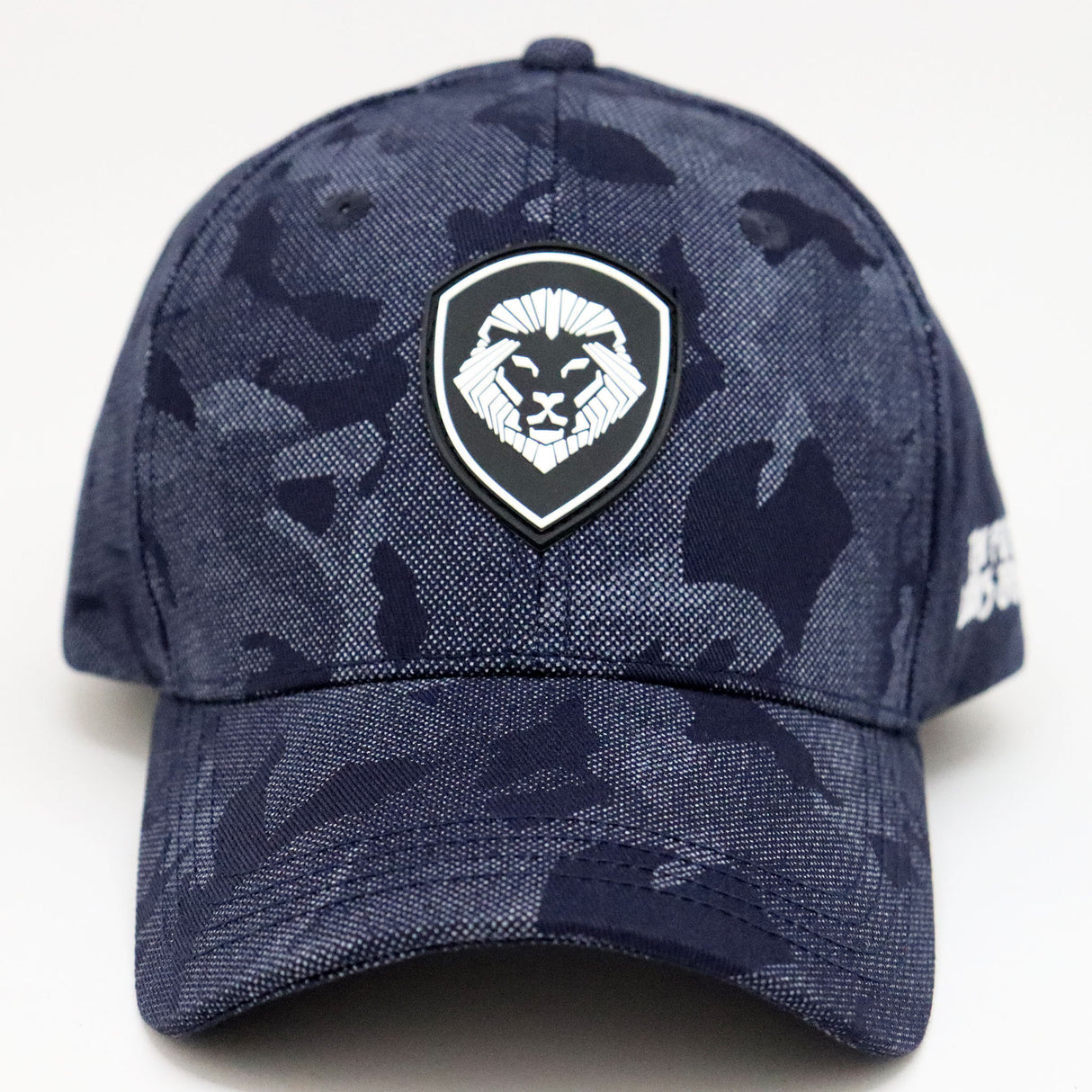 VT Shield Logo Future Looks Bright Blue Camo Textured Snapback Hat