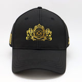 Future Looks Bright Black and Gold Royal Crest Snapback Hat