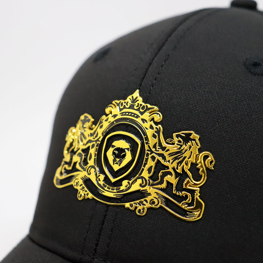Future Looks Bright Black and Gold Royal Crest Snapback Hat