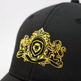 Future Looks Bright Black and Gold Royal Crest Snapback Hat