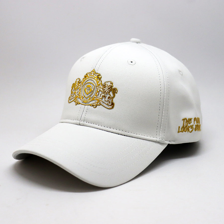 Future Looks Bright White and Gold Royal Crest Snapback Hat